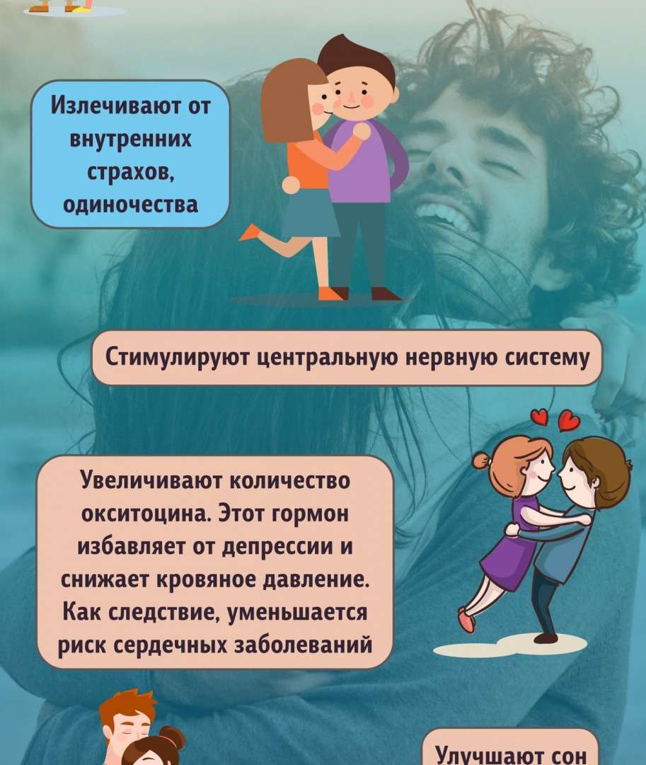 Польза объятий картинки